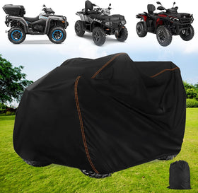 QYMOTO front view showing full ATV coverage and protection