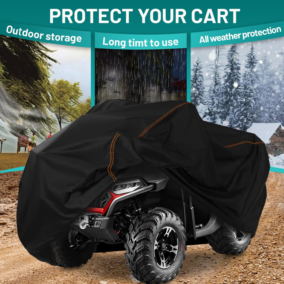 QYMOTO reinforced stitching detail for long-lasting strength