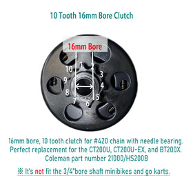 QYMOTO view of 16mm bore and 3/16" keyway detail ensuring correct shaft fit