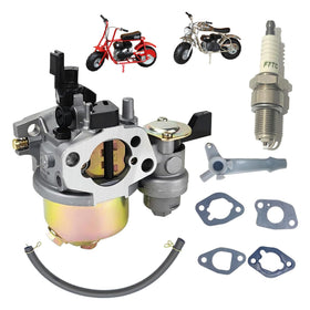 QYMOTO carburetor front view showing clean fit and improved reliability