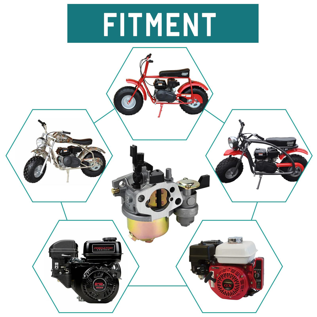 QYMOTO carburetor kit gaskets and hardware for faster installation