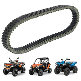QYMOTO CFMOTO drive belt front view showing correct fit and OEM match