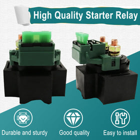 QYMOTO solenoid in ATV repair bay showing professional install readiness