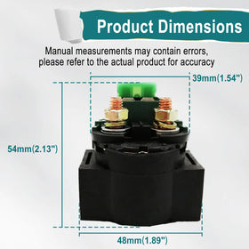 QYMOTO solenoid packaging and label showing new condition and correct part number