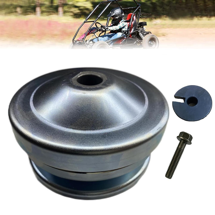 QYMOTO driver pulley front view showing mounting face and fit benefit