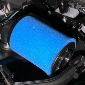 QYMOTO close-up of upgraded filter paper media highlighting improved particle capture