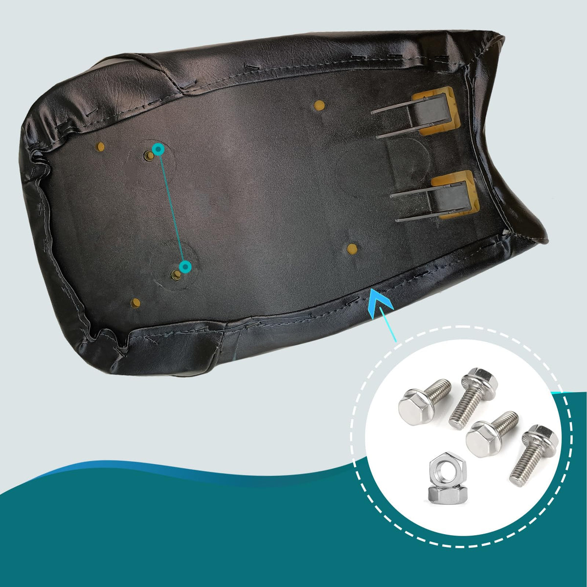 QYMOTO bolts and mounting hardware included for easy installation