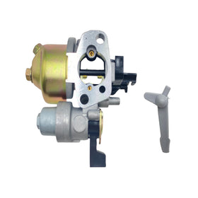 QYMOTO carburetor held in hand to show compact size and easy replacement