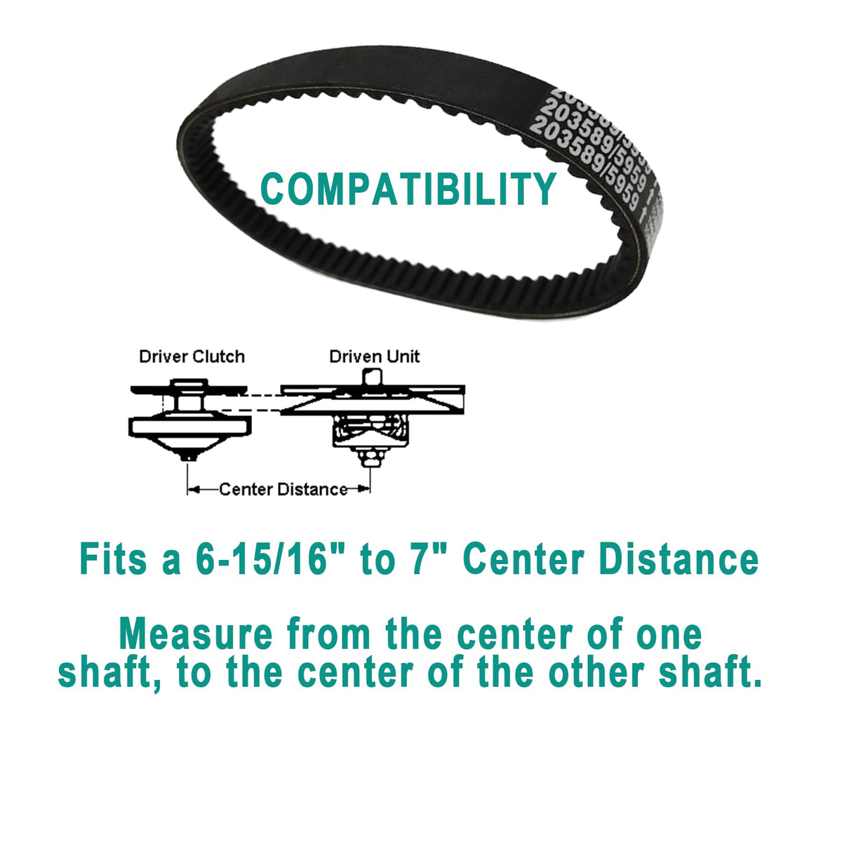 QYMOTO three-belt set laid out offering spare-ready convenience