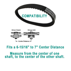 QYMOTO three-belt set laid out offering spare-ready convenience