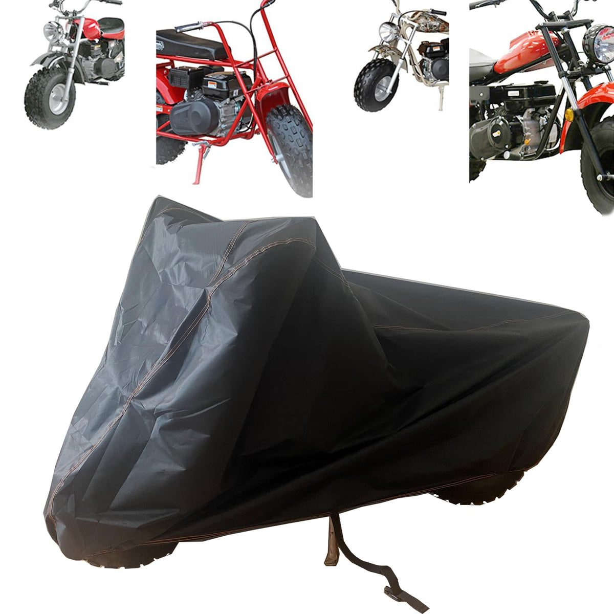 QYMOTO mini bike cover outdoor porch usage blocking rain and sun