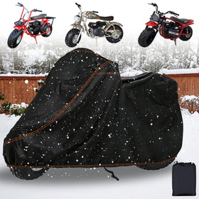 QYMOTO mini bike cover storage pouch packed for compact transport