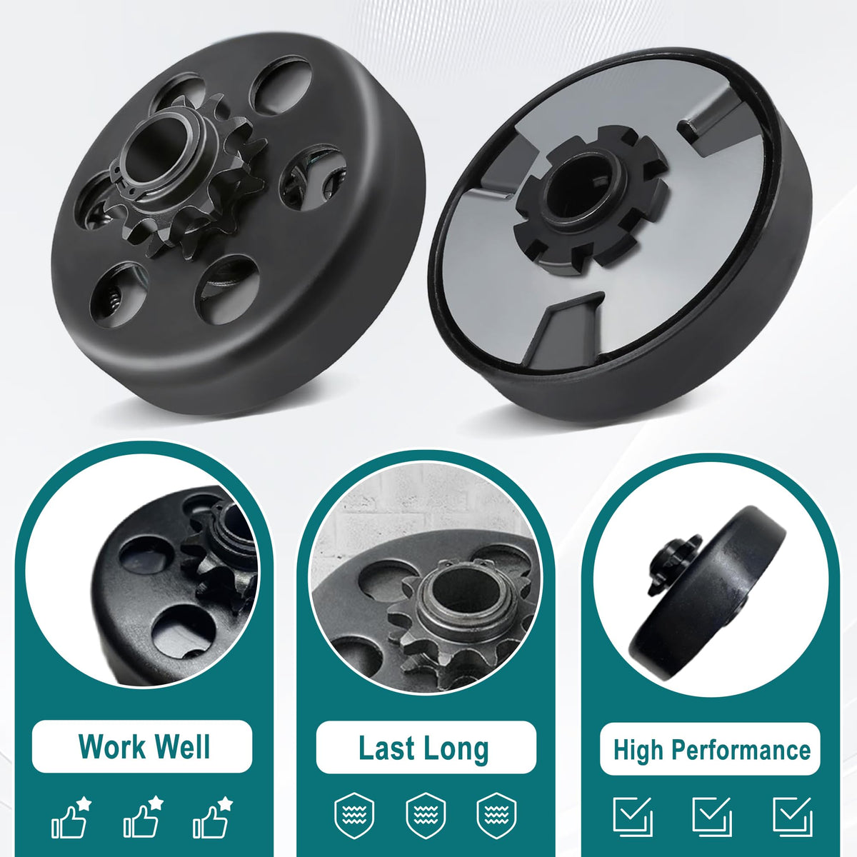 QYMOTO installed on a minibike drivetrain demonstrating improved drivability