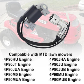 QYMOTO coil mounted on engine showing correct scale and easy fitment