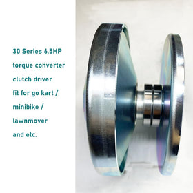 QYMOTO pulley next to ruler showing 3/4" bore scale for fit confirmation benefit