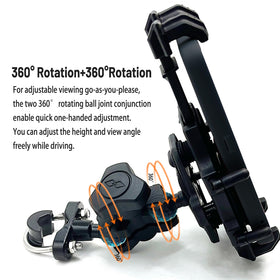 QYMOTO rust-resistant u-bolt attached to handlebar offering secure stability