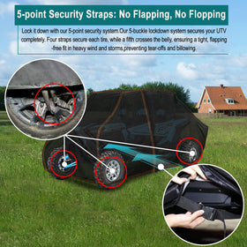 QYMOTO close-up of side zipper providing fast access and convenience