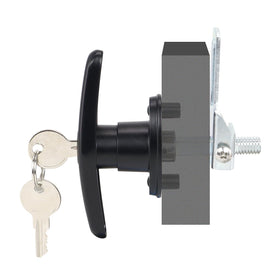 QZATTCAEN nickel-plated key with lock assembly illustrating keyed-alike convenience and durability