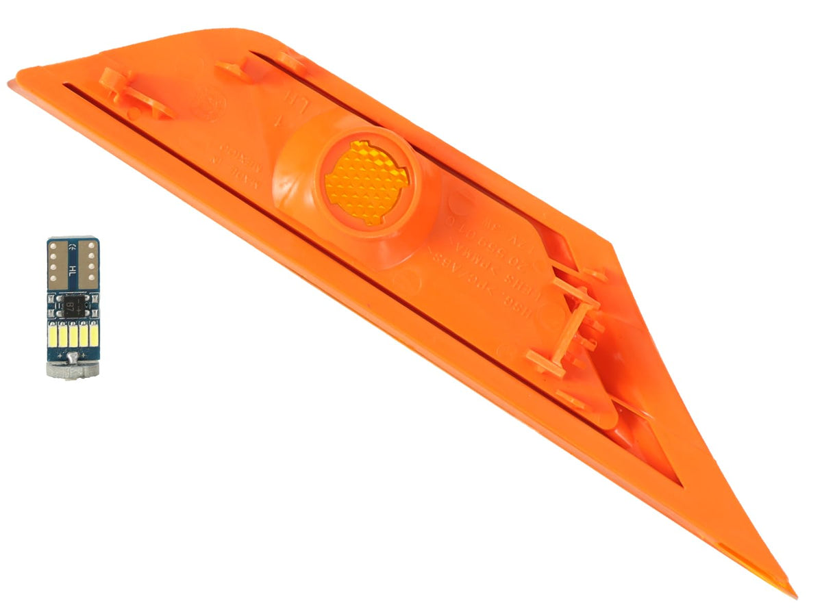 QZQ illuminated turn signal at night showing brighter, clearer signaling