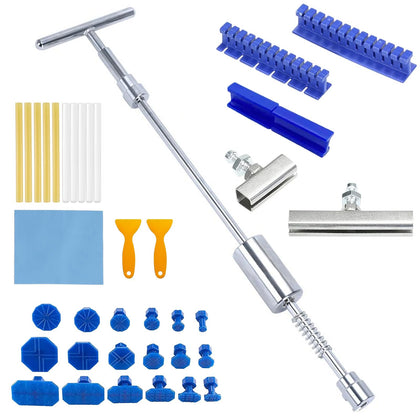 QZQUFJ front view of complete dent puller kit showing components and benefits