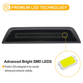 R&F Auto close-up of LED array delivering brighter, uniform brake illumination