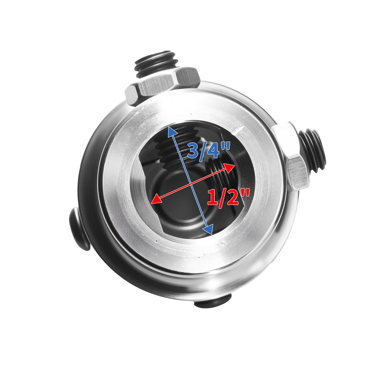 RABROPAR image of 3/4" DD end showing compatibility with DD shafts