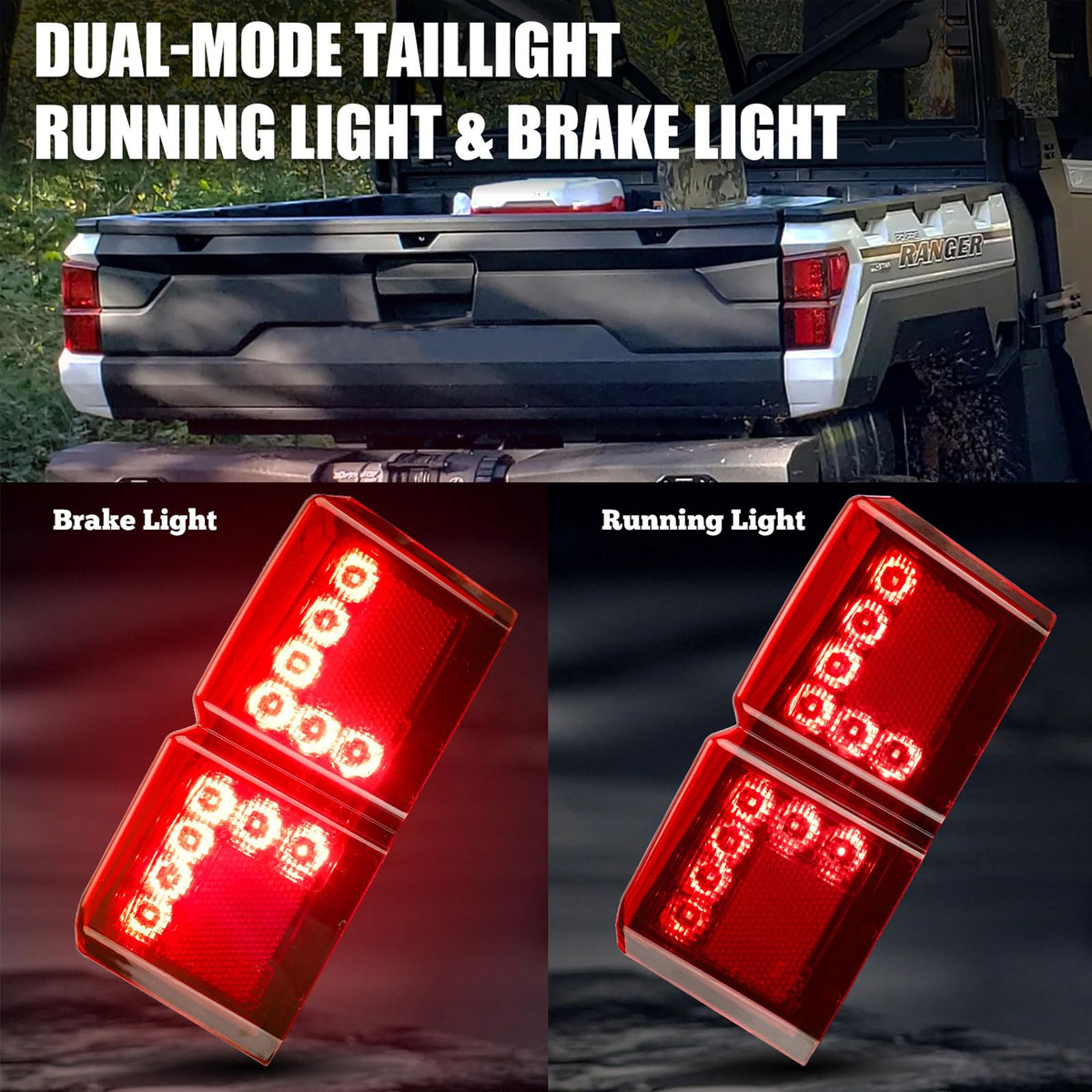 Raceast Polaris Ranger close-up LED beads detail highlighting brightness