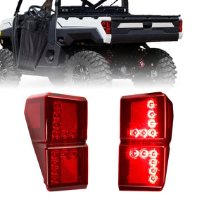 Raceast Polaris Ranger front view tail light assembly showing fit and finish