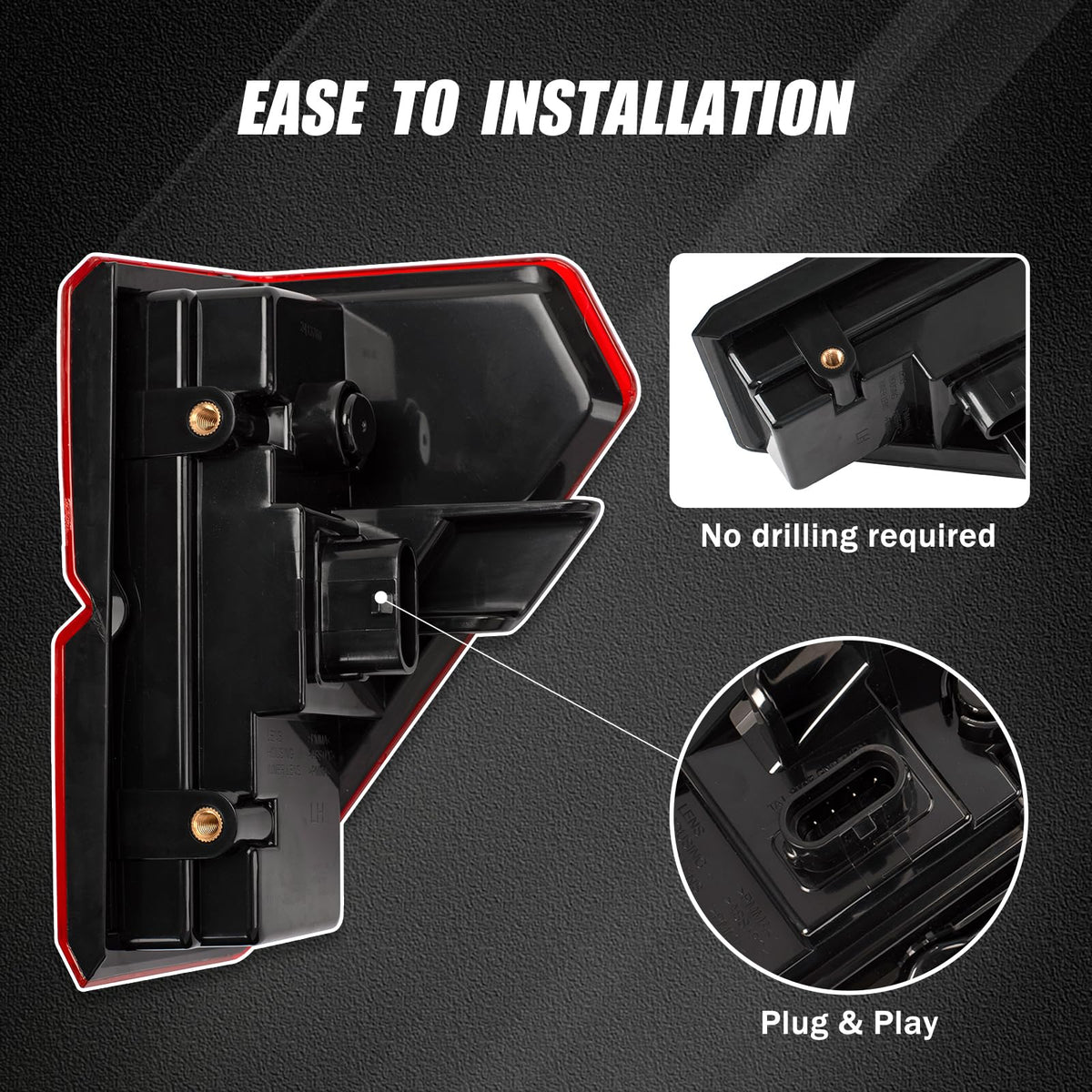 Raceast Polaris Ranger installed tail light on vehicle showing proper fit