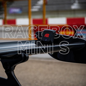 RACEBOX Mini S held in hand showing compact size and portability benefit