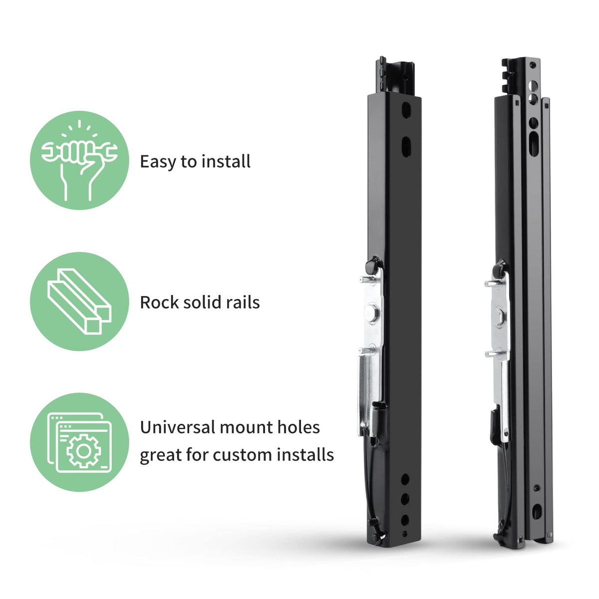 Racewill close-up of dual lock mechanism demonstrating secure locking benefit
