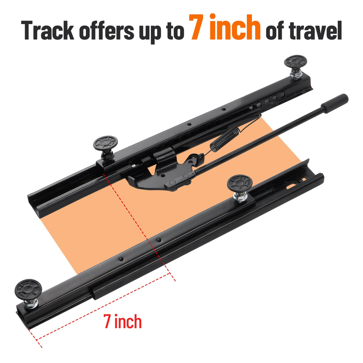 Racewill close-up of locking handle highlighting secure grip and positive lock feedback