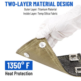 Racewill titanium outer surface close-up reflecting heat and resisting high temperatures