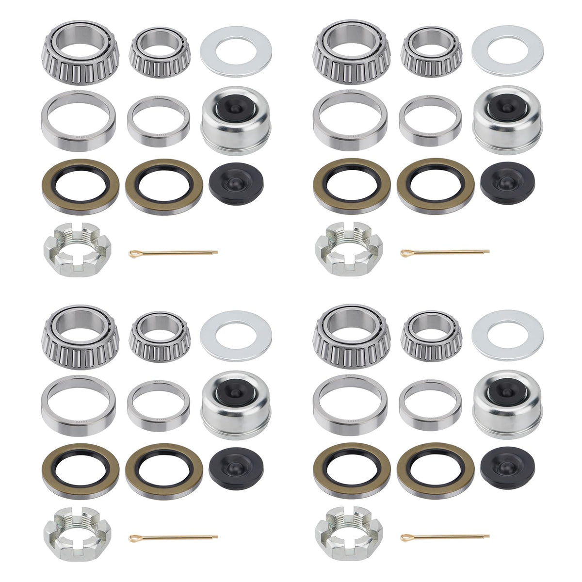 Racewill front packaging showing four complete bearing kits and benefits easy replacement