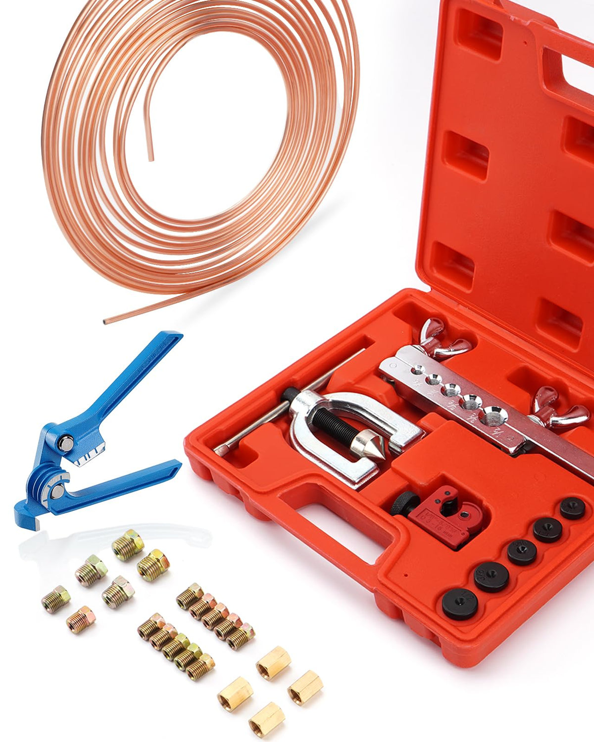 Racewill front packaging showing complete brake line kit for easy identification