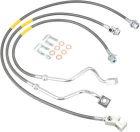 Racewill front packaging showing brake line kit and fitment information for easy identification