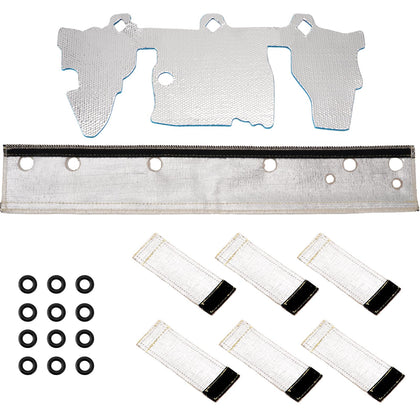 Racewill front view showing fuel rail and injector cover protecting components