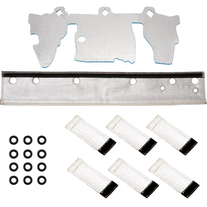 Racewill front view showing fuel rail and injector cover protecting components
