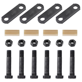 Racewill trailer shackle kit front pack shows all included parts and quick identification benefit