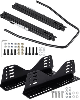 Racewill front view assembled bracket showing sturdy construction and easy alignment
