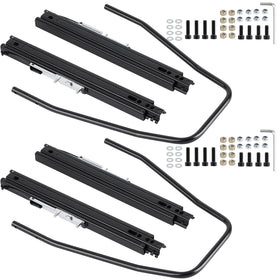 Racewill front view of slider rails showing fit and adjustment benefit