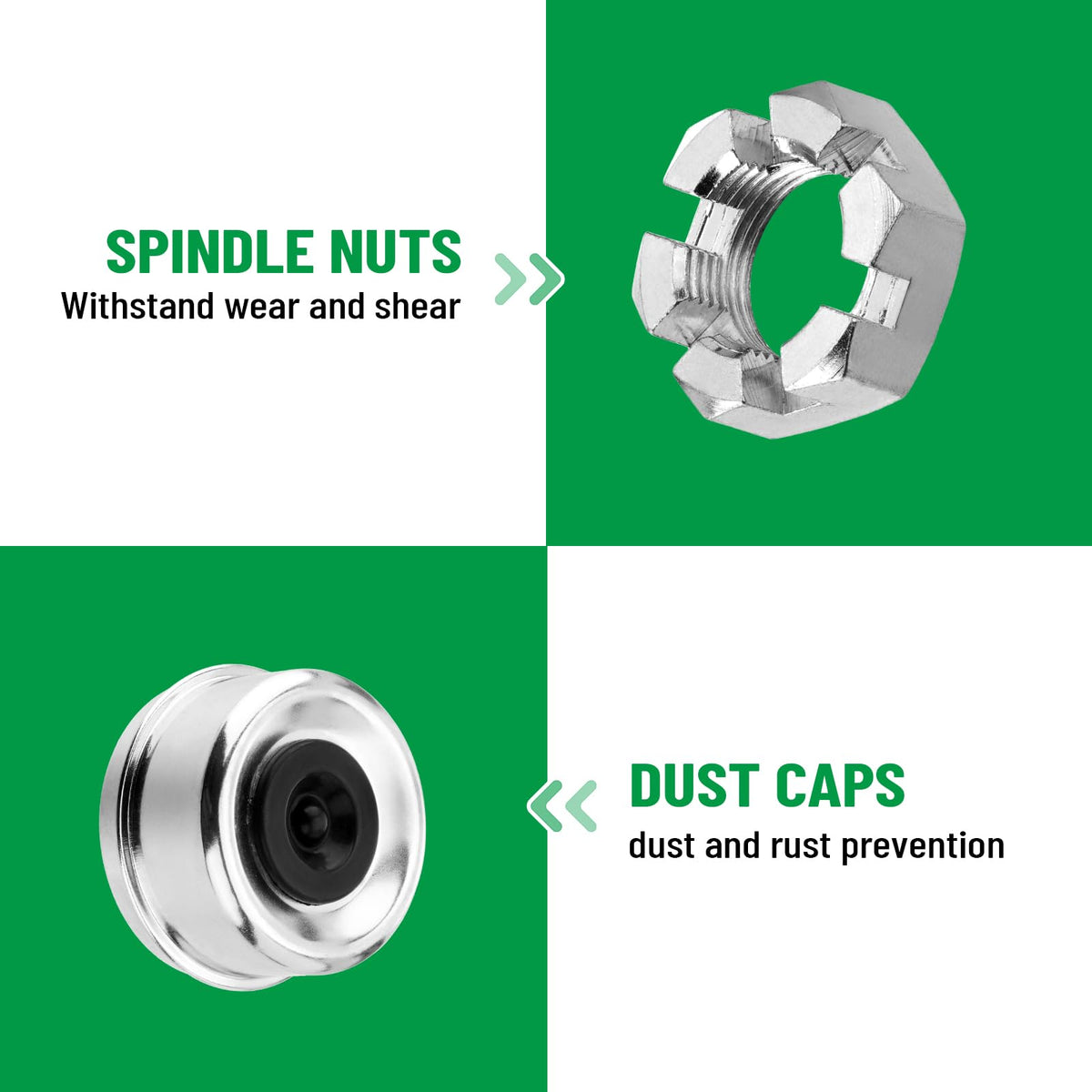 Racewill two grease seals side-by-side showing correct fit options to prevent leaks