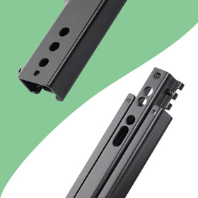 Racewill included bolts and hardware laid out for straightforward mounting