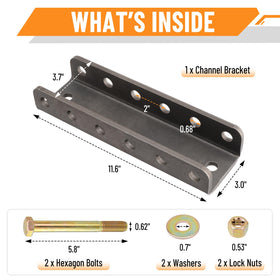 Racewill included hardware laid out showing bolts washers nuts for easy installation