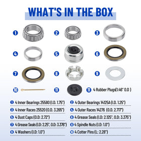 Racewill installed on trailer hub demonstrating restored rotation and reliability