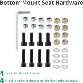 Racewill mounted with Bride seat example showing cross-brand compatibility and fit