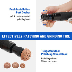 Racewill precision chuck with grinding head showing secure fit benefit
