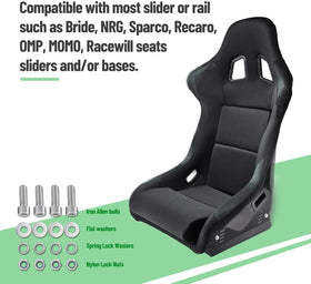 Racewill bracket in a track car interior demonstrating professional appearance benefit