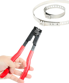 RACOONA arrangement of four small and four large clamps for versatile vehicle use