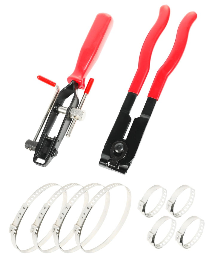RACOONA front view of plier and clamps showing kit readiness and durable build